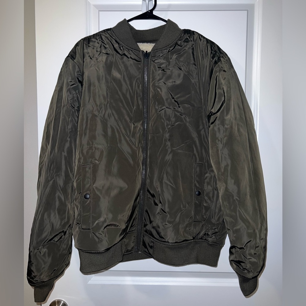{Express} Men’s Reversible Bomber Jacket